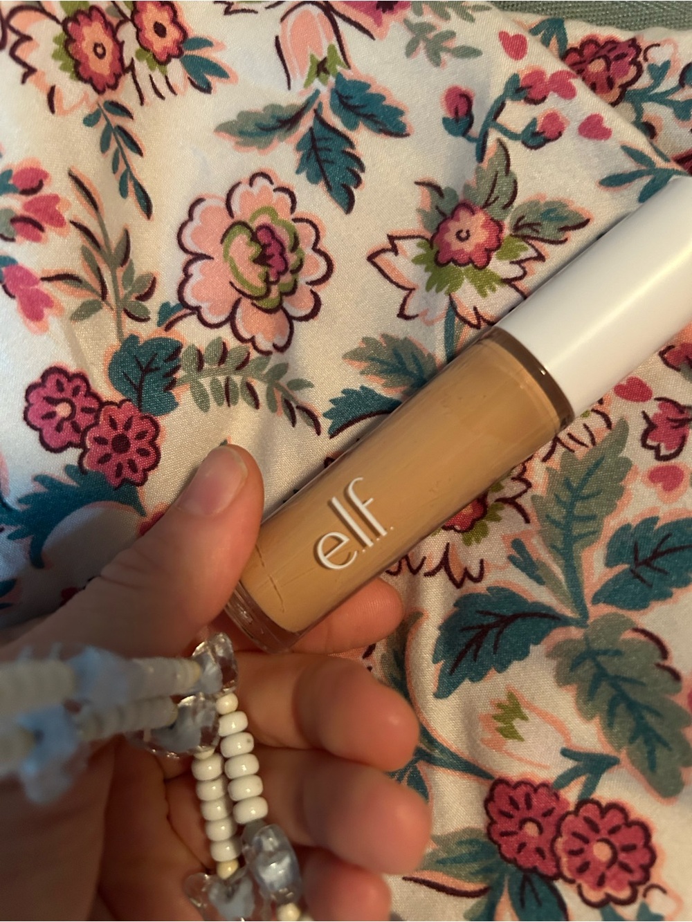 ELF liquid concealer in beige with white cap